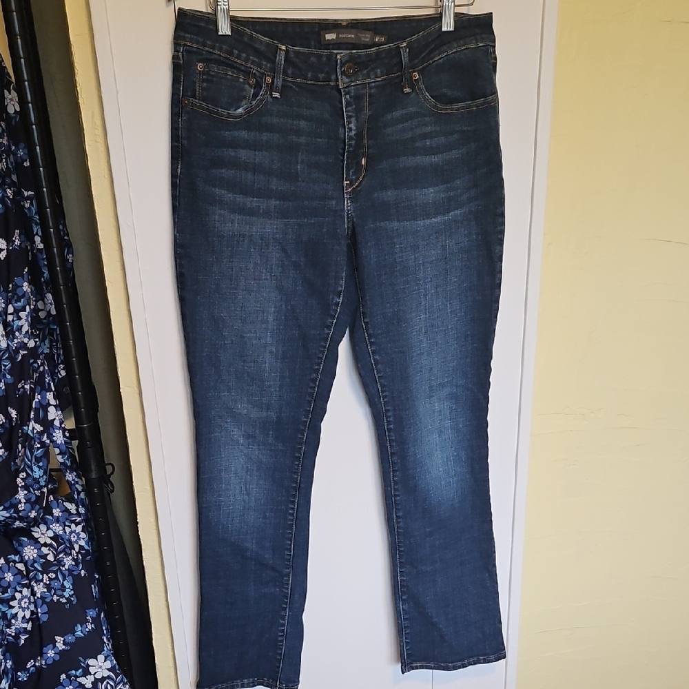 Levi's Bold Curve classic rise straight Blue Jeans size 14/32